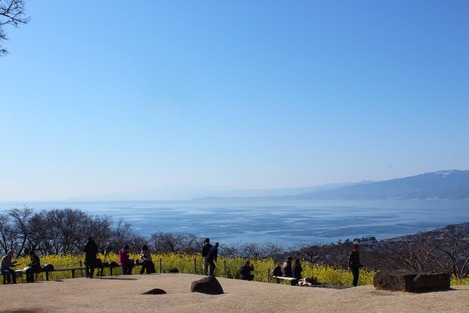 海を望む