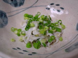 白魚のお葱と生姜和え