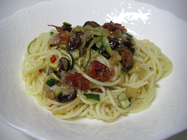 ドライ・フルーツのパスタ