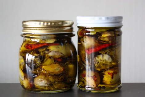 牡蠣の燻製オイル漬け