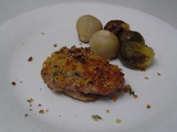 スモークド・チキンのパン粉焼き