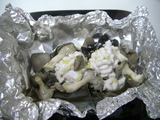タラの白子の昆布蒸し