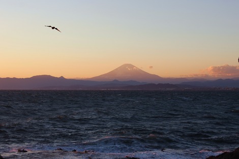 江ノ島からの富士山