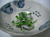 白魚と薬味