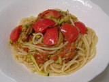 ズッキーニとトマトのパスタ