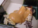焼き葱とあさりのぬた和え