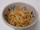 大根の皮のきんぴら