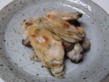 牡蠣の塩焼き