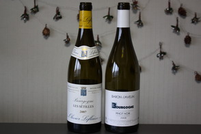 Bourgogne Les Setilles 2007 et Baron d'Avelin Pinot Noir 2008