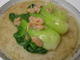 チンゲン菜の海老あんかけ