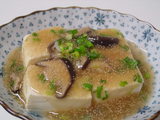 たらこと椎茸のあんかけ豆腐