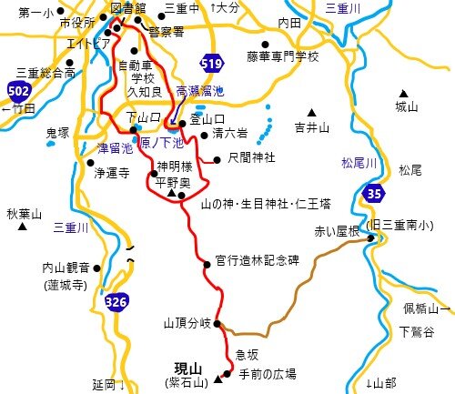 エイトピアおおの から現山(紫石山)を往復 (前編) : やまやま再発見