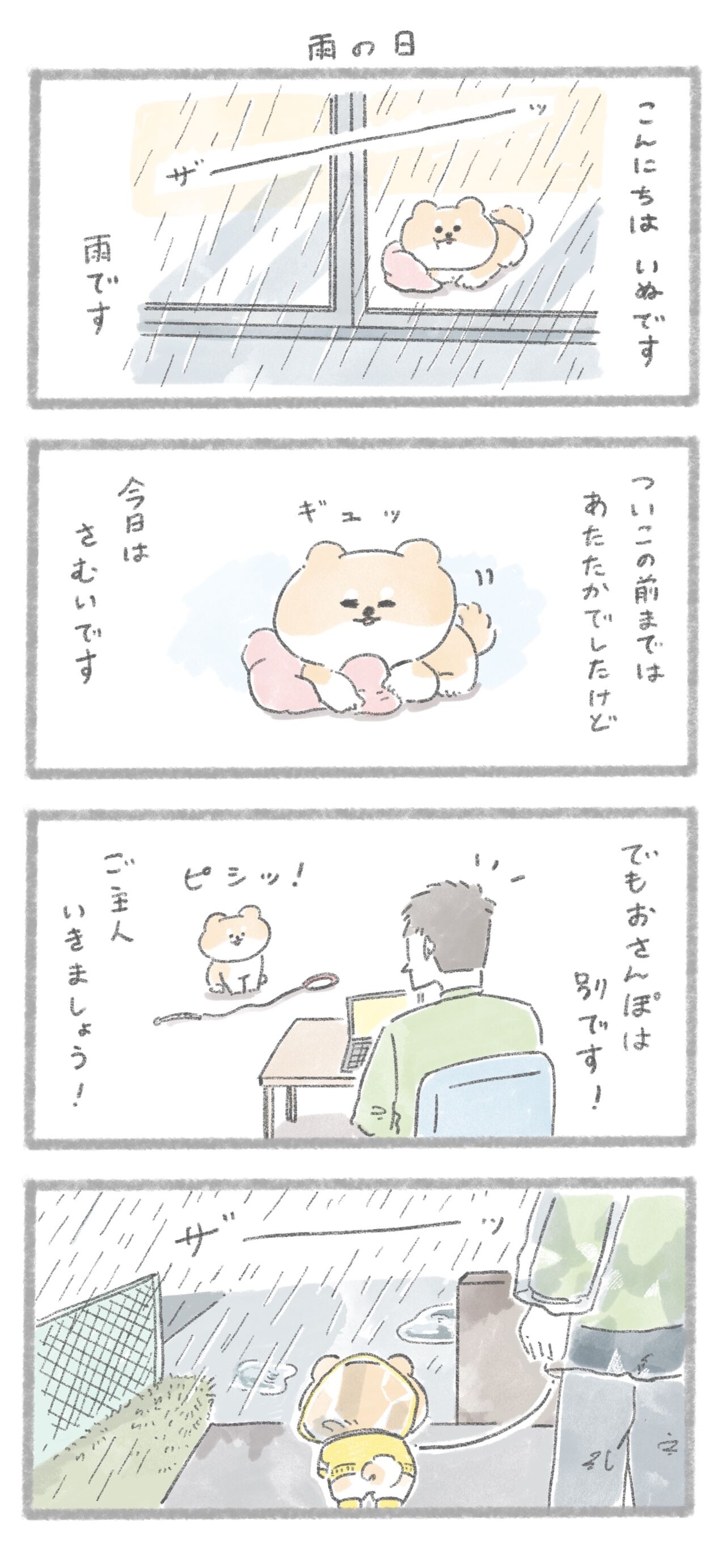 雨の日ですが お散歩は じゅんのいぬかわいいメモ Powered By ライブドアブログ