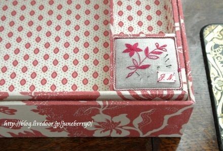 刺繍とカルトナージュのお裁縫箱 : My Sketchbook