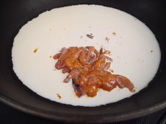 2014-5-29いかの塩辛と水菜のクリームペンネ (1)