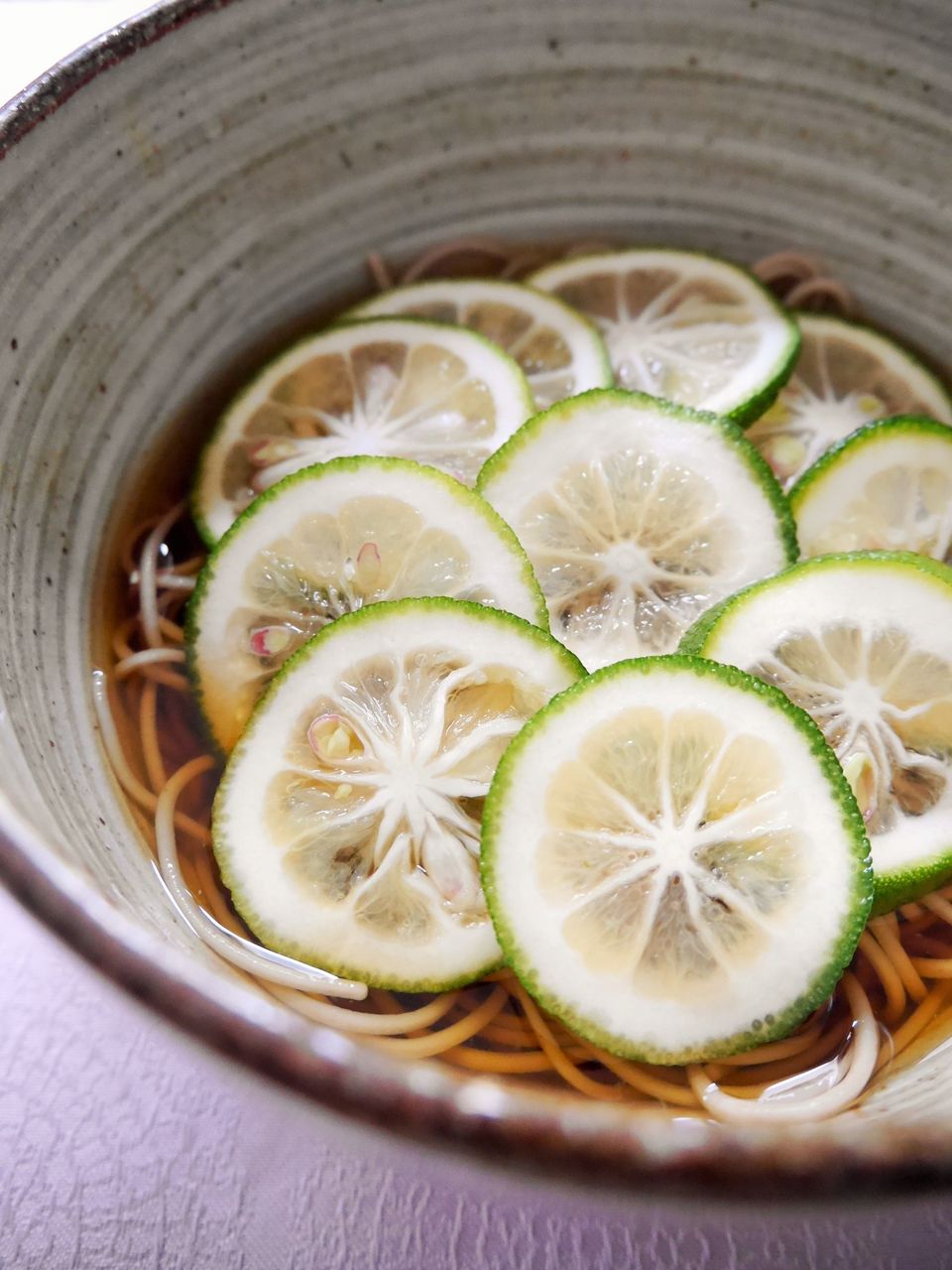爽やか 清涼感がたまらない かぼす蕎麦 J S Kitchen 爽やか 清涼感がたまらない かぼす蕎麦 J S Kitchen