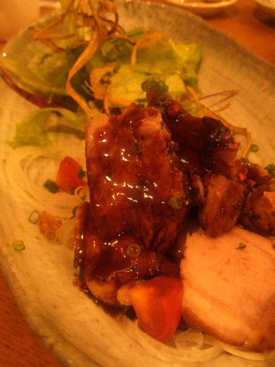 08.塩麹漬け豚肉のローストラズベリーソース