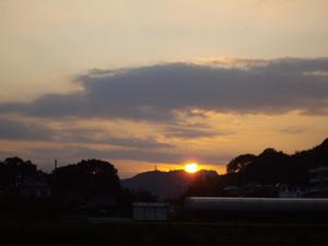 9月24日夕日