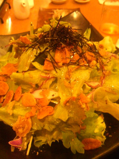 07.季節野菜のガーリックサラダ600円