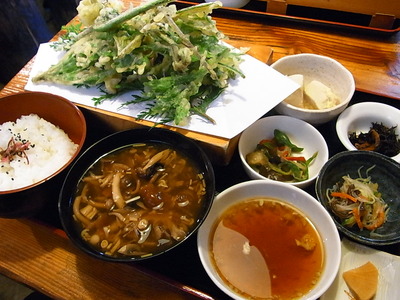 09.山菜天ぷら定食
