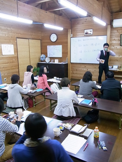お花見福引き大会