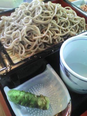 山葵付きのもり蕎麦