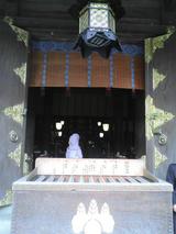 社の中ではまさに神前式が