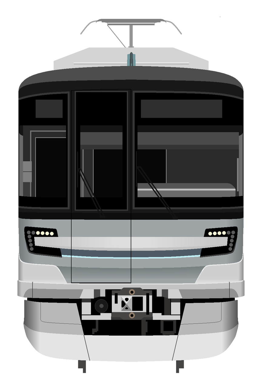 16 8 17 1の鉄道 航空機イラスト 蒼い快速