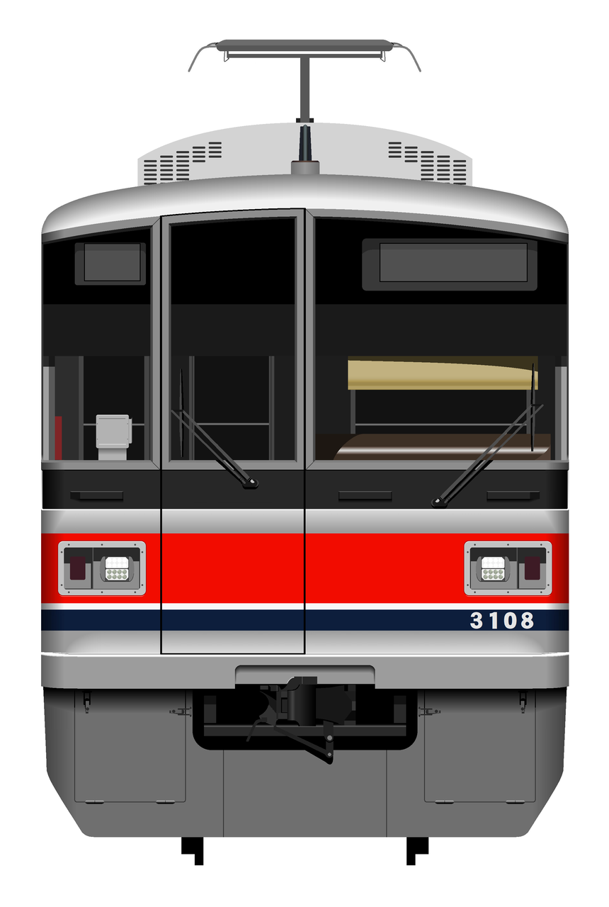 17年夏 冬に描いた鉄道イラスト 蒼い快速