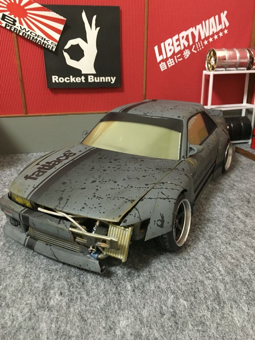 Global 1/64 ドリフトミサイル s13 精密ミニカー　バンパー脱着 Global 1/64 ドリフトミサイル s13 精密ミニカー バンパー脱着