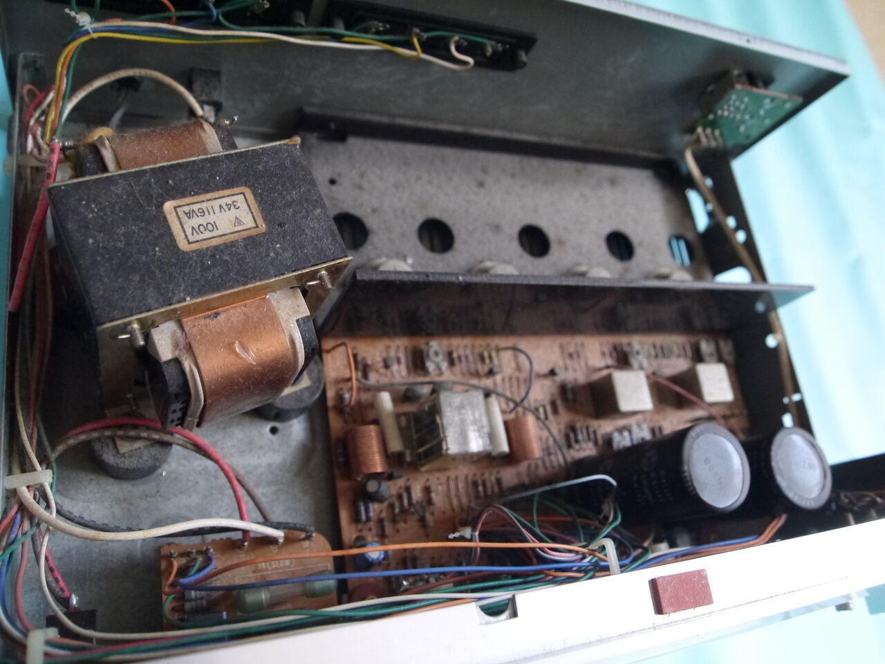 Lo-D HMA-4580 MOS-FET パワーアンプ Hitachi LO-D 'Mos-Fet' vintage Home audio amplifier HMA-4580 VU