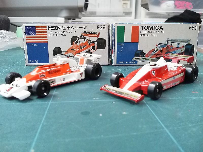【未使用品】青箱トミカ 外国車シリーズ F59　フェラーリ 312 T3 Yahoo!オークション -「トミカ フェラーリ 312」の落札相場