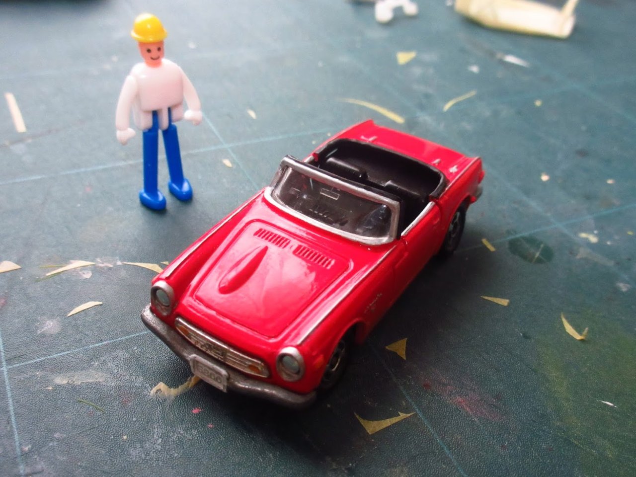 トミカHONDAMINIATURECAR FM08 S800（オープン）Red 完成】ホンダS800オープン仕様 : トミカ解体所