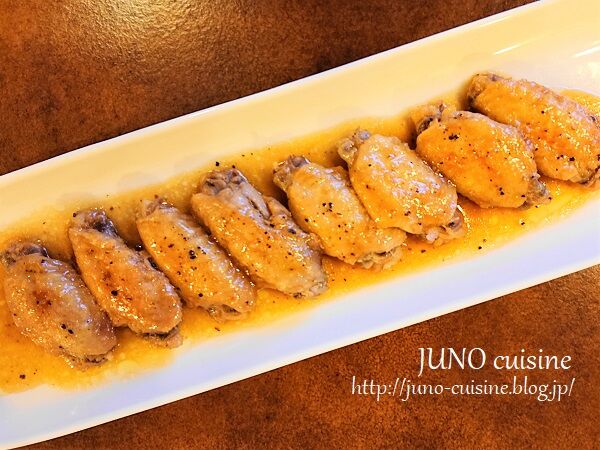 包丁いらず超簡単 鶏手羽中のさっぱり煮 カンタン酢 De アレンジ レシピ Juno Cuisine