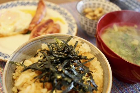 松茸ご飯再びと雨上がりの隅田公園と山さんの涙