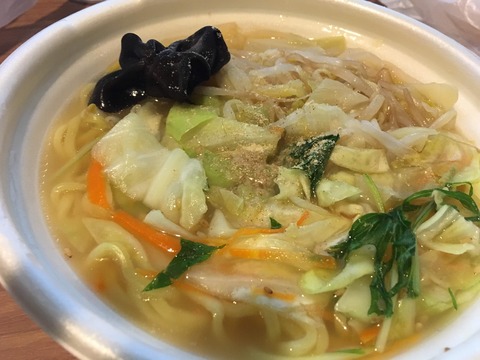 曇天のセブンタンメンと手作りハンバーグ