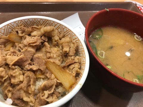 夏戻りのすき家牛丼とユナイテッドアローズ
