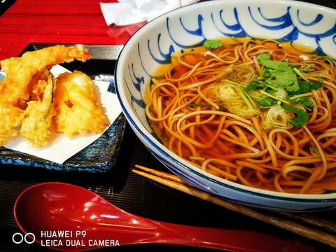 越前天ぷら蕎麦ランチとアール・ブリュット