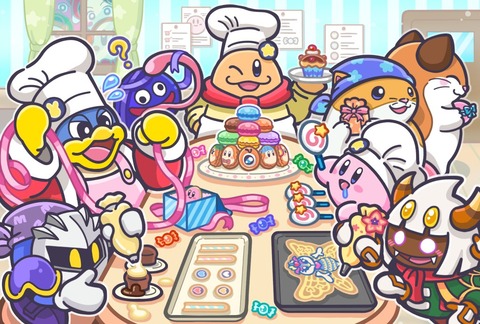 3 14のカービィ公式twitterでデデデ大王やメタナイトなどの男子勢がホワイトデー用のお菓子を作る ごちゃまぜオールマイティ