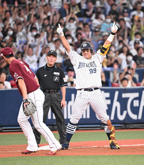 【2023/9/17 B6-4E】同点の場面でオリックス・杉本が三塁打を放ち2点勝ち越し、さらに1点取りリードする！最後は山﨑颯一郎が無失点に抑えシーソーゲームを制する！