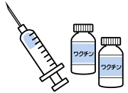 ワクチンと注射器