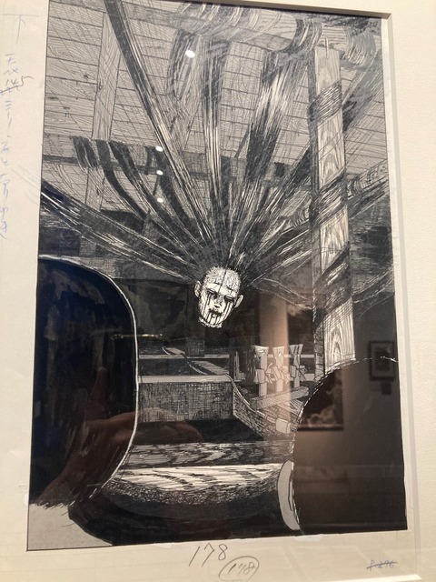 伊藤潤二展_生原稿_屋根裏の長い髪