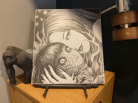 伊藤潤二_富江_複製原画色紙