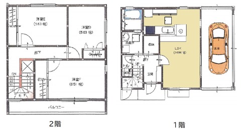 パークハイム山本D 間取り