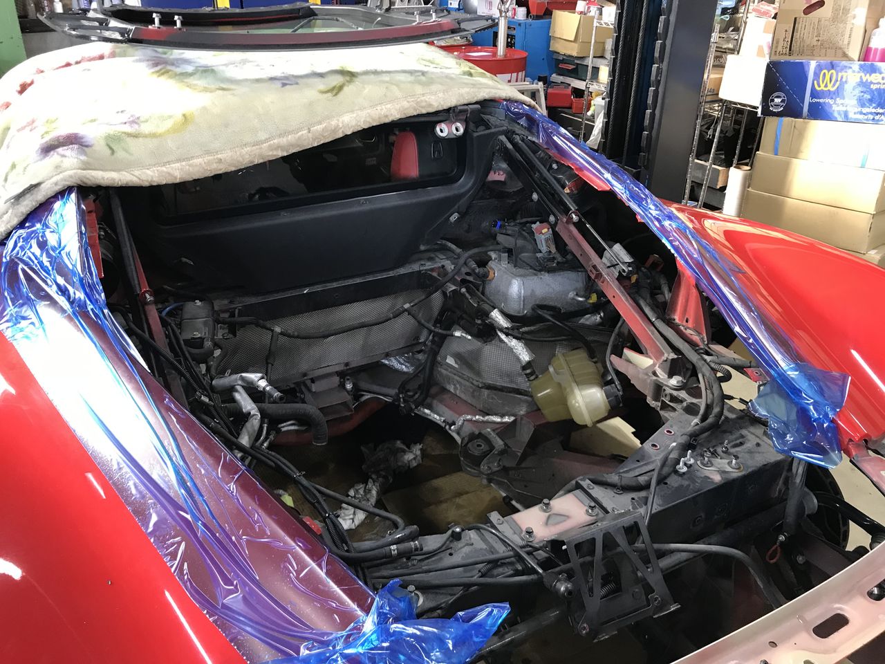 フェラーリ458 エンジン整備その1 分解開始 Justice Osakaのblog フェラーリ458 エンジン整備その1 分解開始 Justice Osakaのblog
