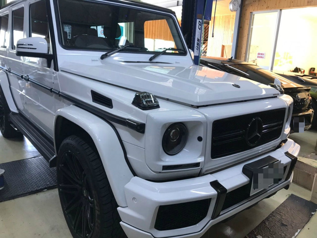 W463 G350d GFサスペンション&パナメリカーナグリル取り付け