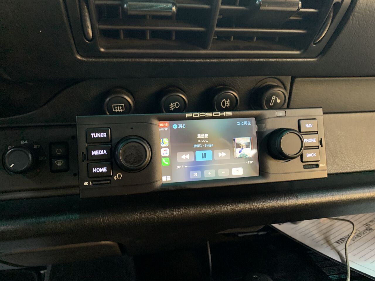 クラシック ポルシェ用 純正Apple Car Play 対応オーディオ 