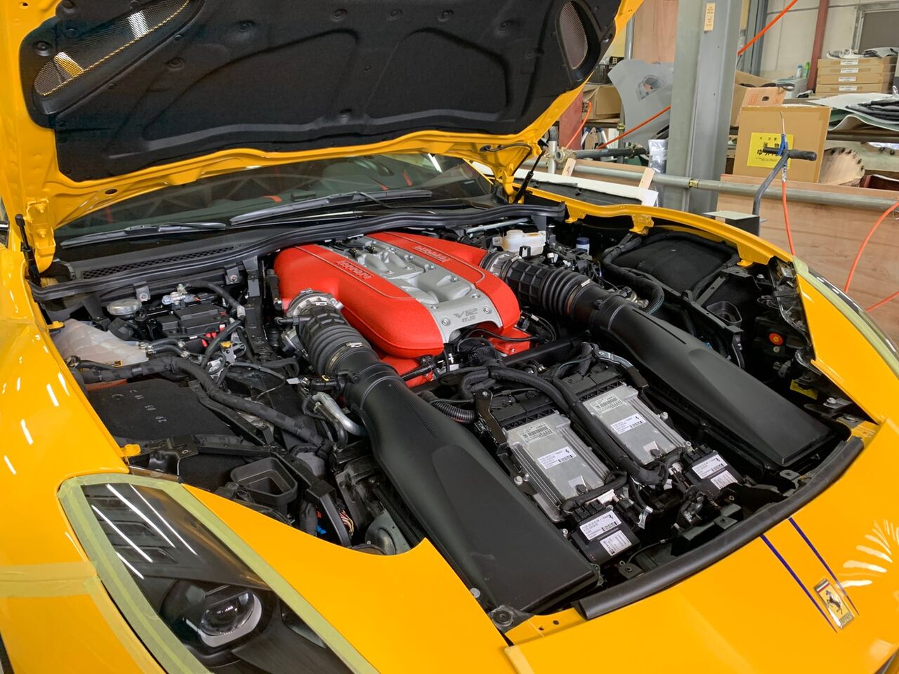 フェラーリ 812 Superfast 前後バンパー取り外し。 : justice_osakaのblog