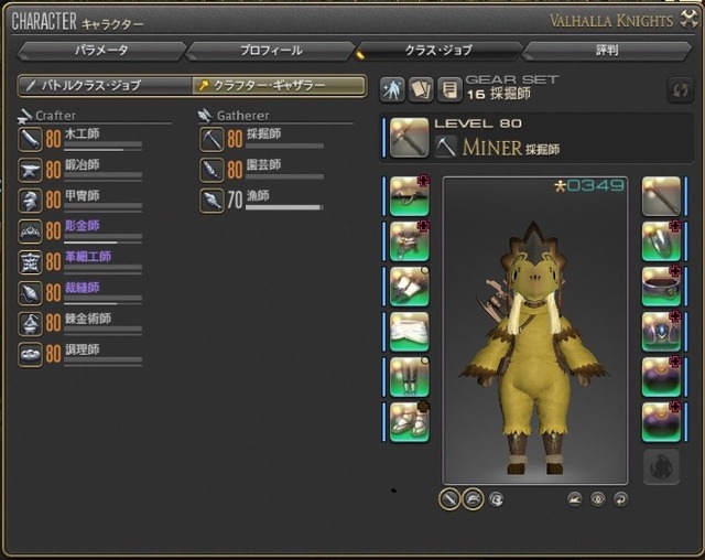 Ff14 ギャザクラ貴族