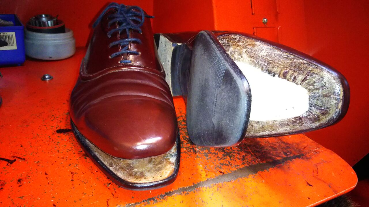 紳士靴 Paul Smith 底はがれ 底縫い ハーフソール貼り 靴修理どうでしょう